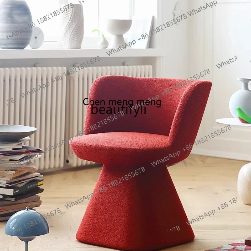 

FDesigner Dining Chair Bedroom Dressing Chair Stool Makeup Study Reading Rotating Chair H