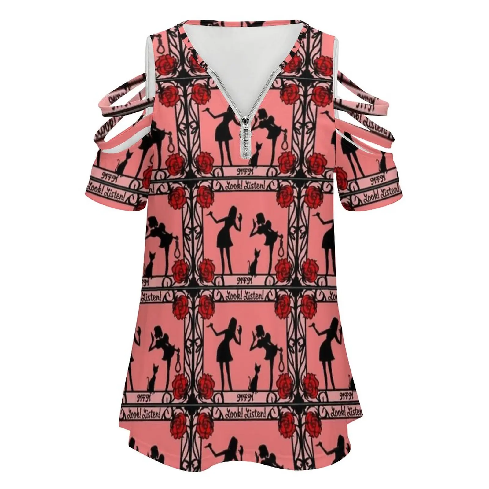 My Favorite Murder Utena Shadow Girls Women Zipper Sexy Printed Vintage T Shirts Tops Full Print T-Shirt Utena My Favorite