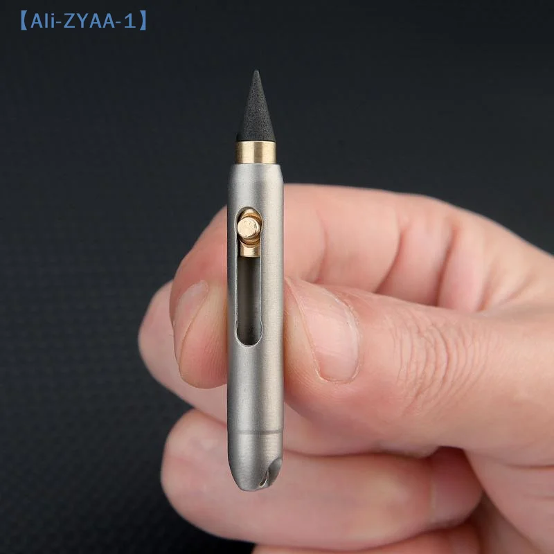 【ZYAA-1】Titanium Alloy Inkless Pencils Professional Pocket Pen For Writing Home School Supplies Unique Keychain Pendant
