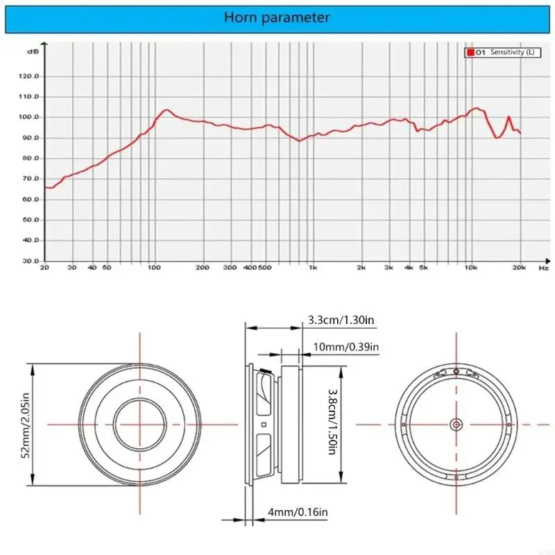 

2inch/52mm Round 4Ohm Woofer Unit Multimedia Woofer with 5W Output