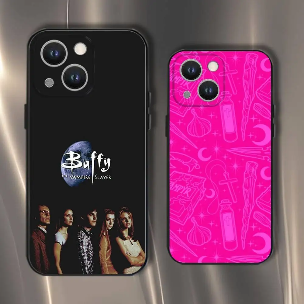 

B-Buffy the Vampire Slayer Phone Case For iPhone 16,15,14,13,12,11,Pro,XS,Max,XR,Plus,E,SE4,Mini Black Soft Cover