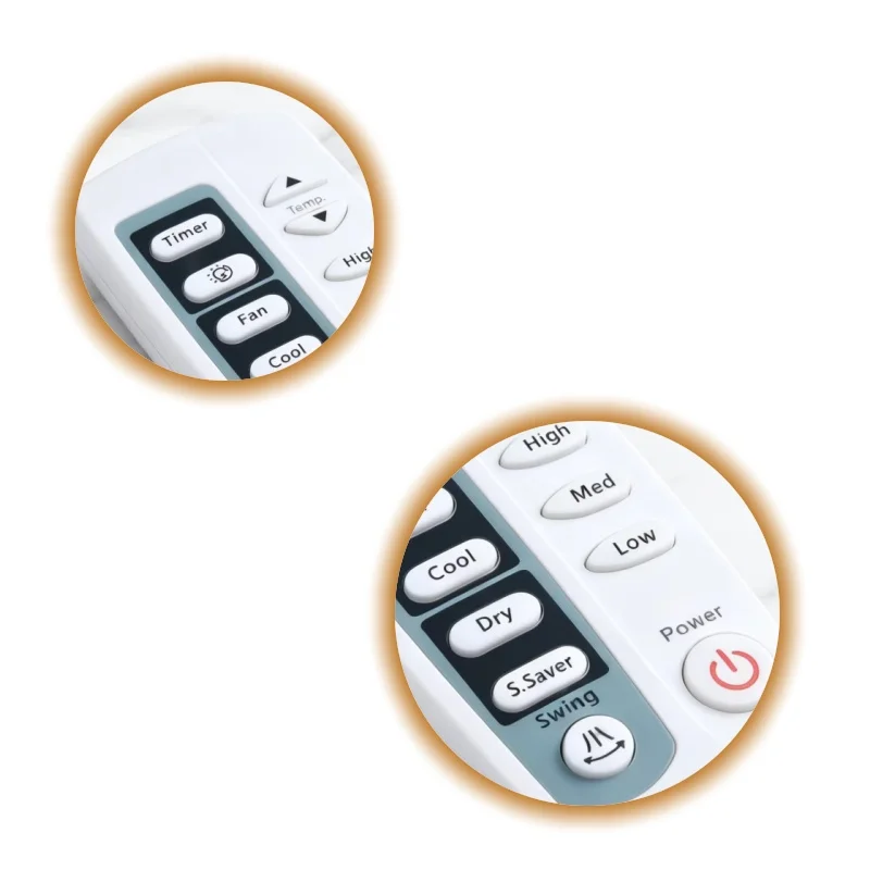

Universal Air Conditioner Remote Control - No Setup Required Stable Long Range Signal with Sensitive Buttons for Home Appliances