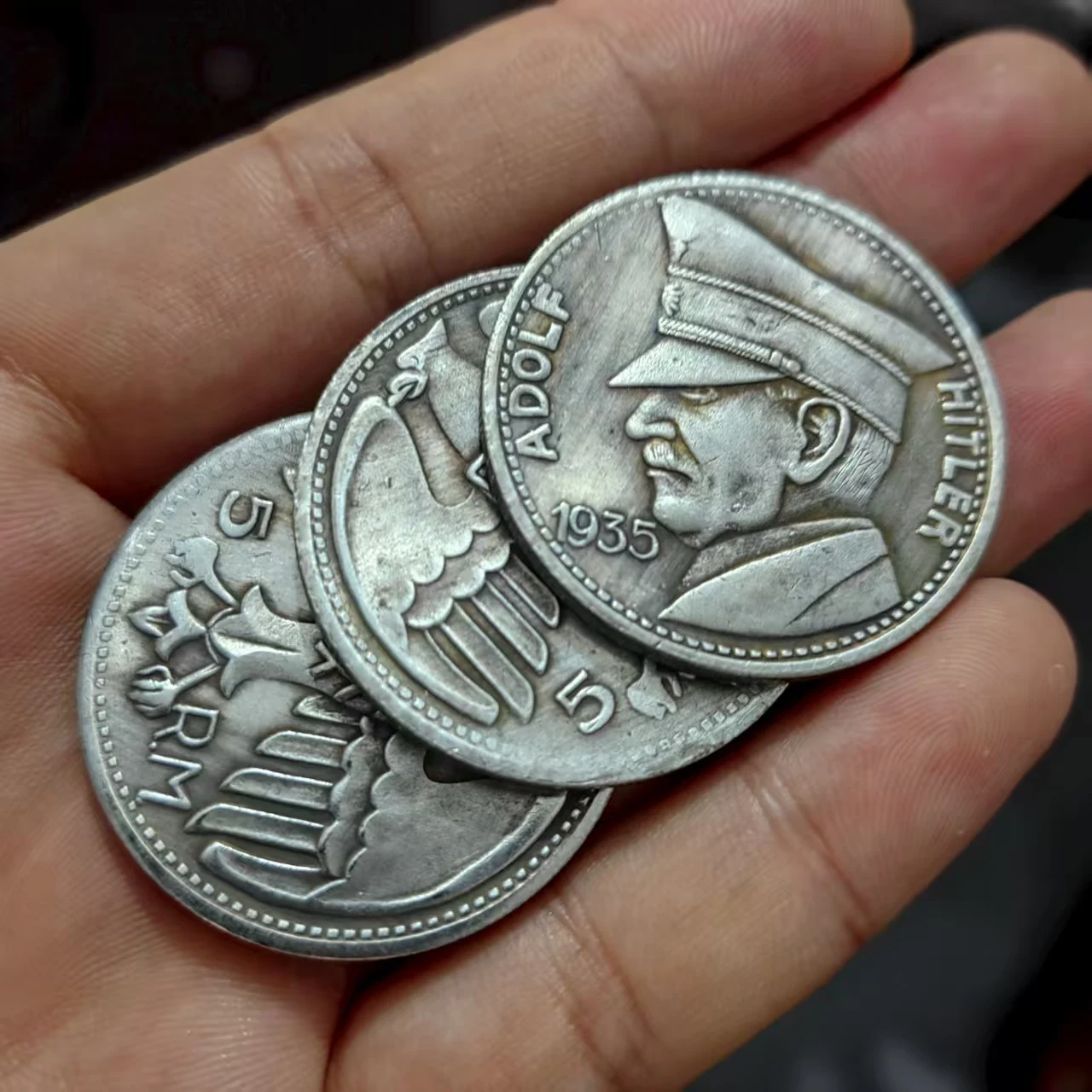1935 الجندي قبعة عسكرية عملات المتشرد النيكل عملة تذكارية عملات فضية ديكور المنزل تحدي عملات الجيب هدايا عيد الميلاد