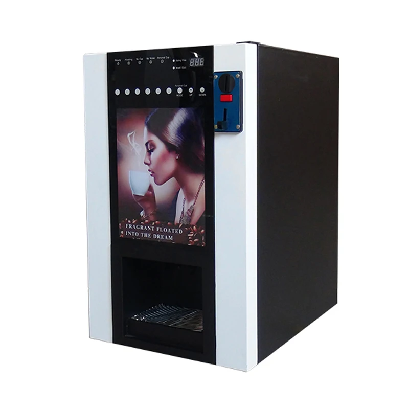 Coin Operated Payment Fully Automatic Turkish Coffee Robotics Arm Smart Milk Tea Coffee Vending Machine
