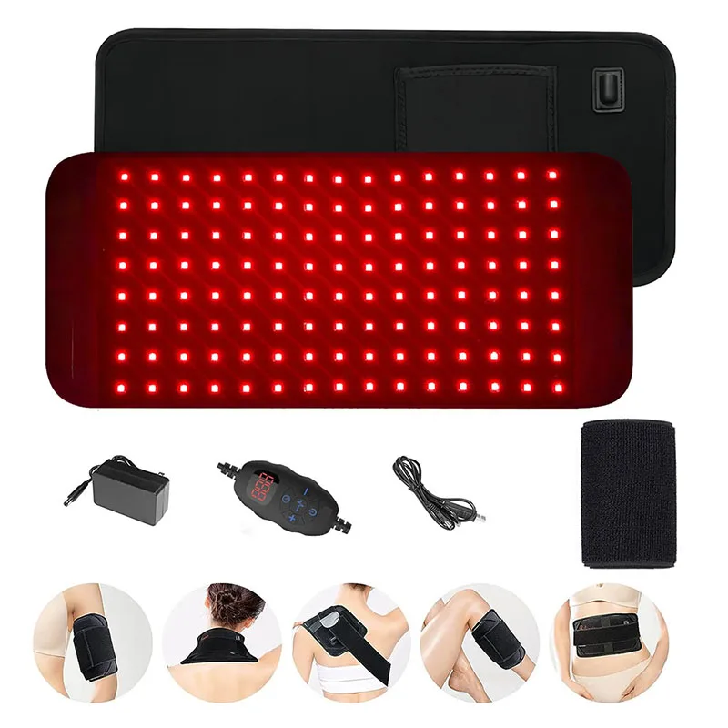 

Red Infrared Light Therapy Pad LED Health Care for Body Back Knee Hands Feet Relief Portable 660nm 850nm Fat Slimming Heat Wrap