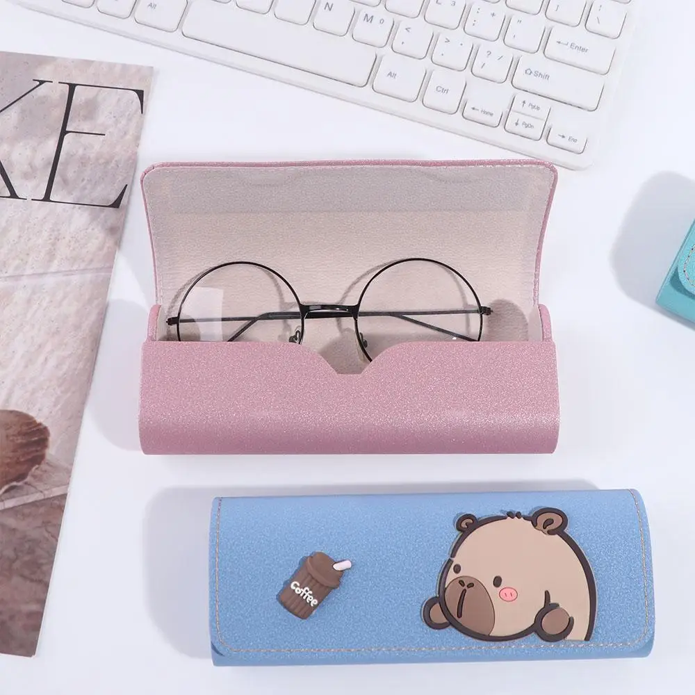 

PU Leather Capibara PU Glasses Box Cute Eyeglasses Case Printing Glasses Case Eyewear Case Printed Eyeglasses Holder Female/Male