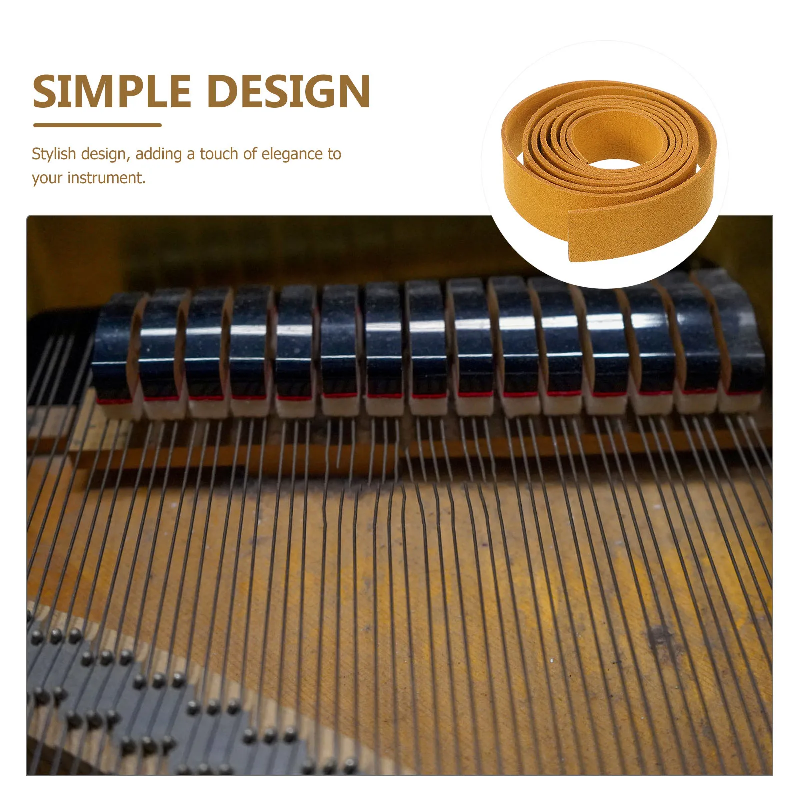 

s Piano Mute Strip 19mmx100cm Suede Tuning Kit Accessories Ensuring Accurate Pitch Dampening Sound Absorption Lasting