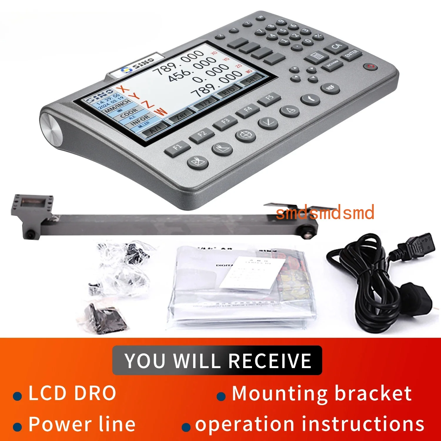 SDS200 Metal 4 Axis LCD Digital Readout Display DRO For Lathe Grinder Millilling Dril
