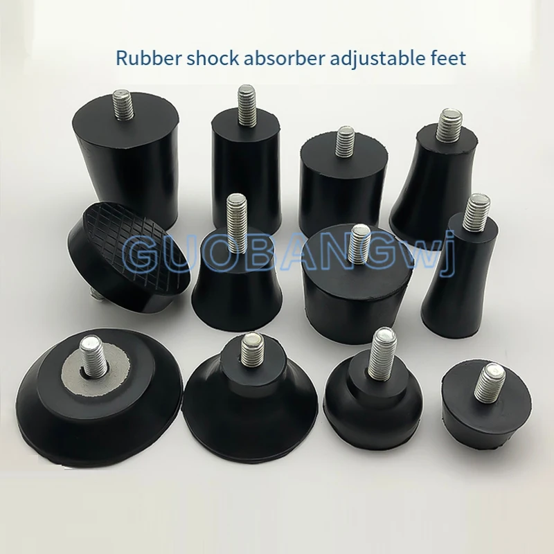 

Adjustable Rubber Screw Feet for Machine Chassis,Anti-Slip Shock Absorption Cushion Pads XJ-01 M6x15x16xM10-XJ-68 M12x70x60xM16