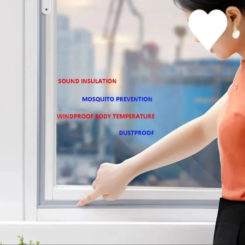 20M Sliding Door/Window Sealing Strip Plastic Steel Window Aluminum Alloy Windshield Window Self Adhesive PU Foam Weather Strip