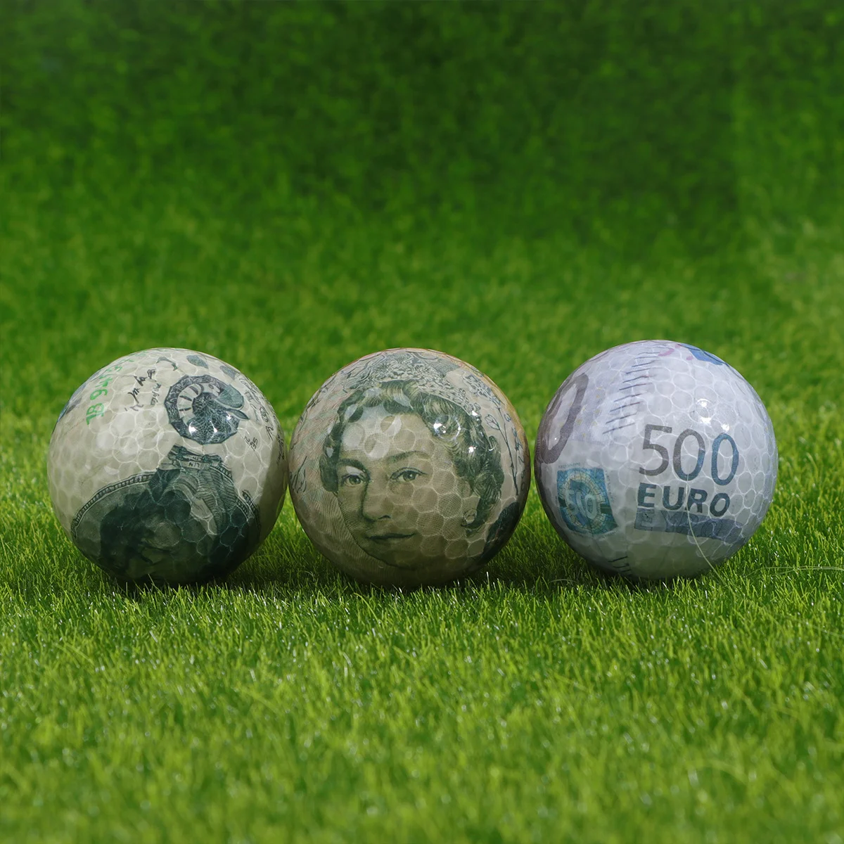 3 قطع من ملصقات الكرة الكريستالية مكونة من طبقتين كرة تدريب خفيفة الوزن للمبتدئين في التدريب لمسافات طويلة وممارسة رياضة الجولف #2