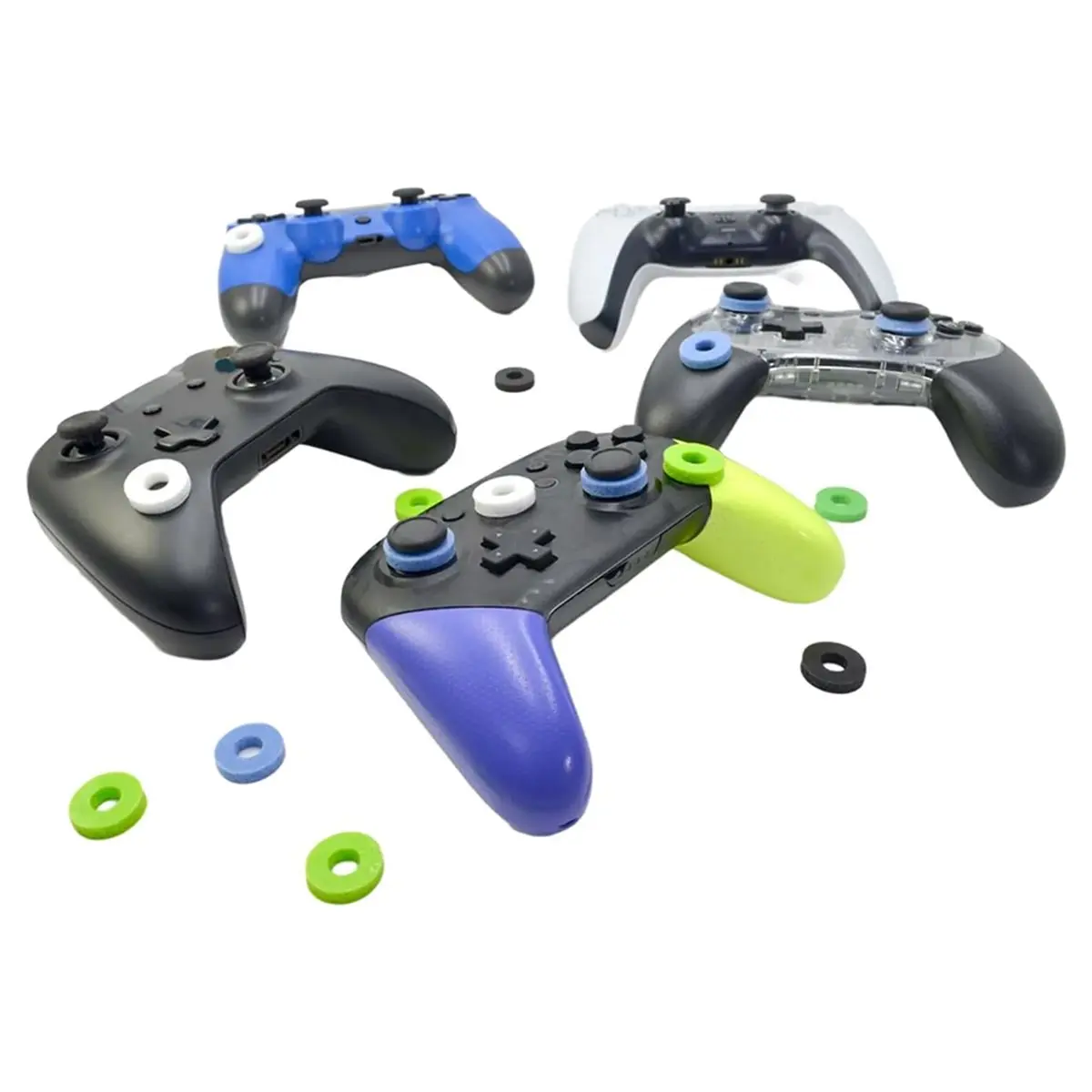10pcs Controller Auxiliary Rings Sponge Motion Control Rings Aim Assist Rings for Controller Gaming Accessories