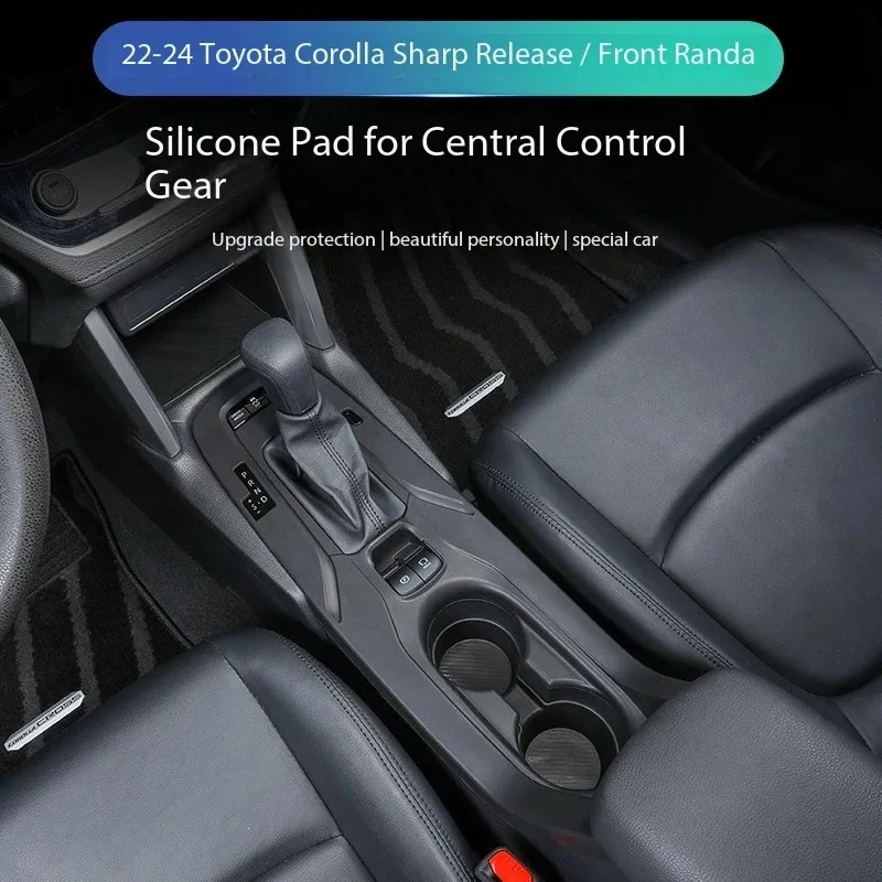 Corolla cross Frontlander Silicone protective pad for center console, gear shift, water cup, interior accessories