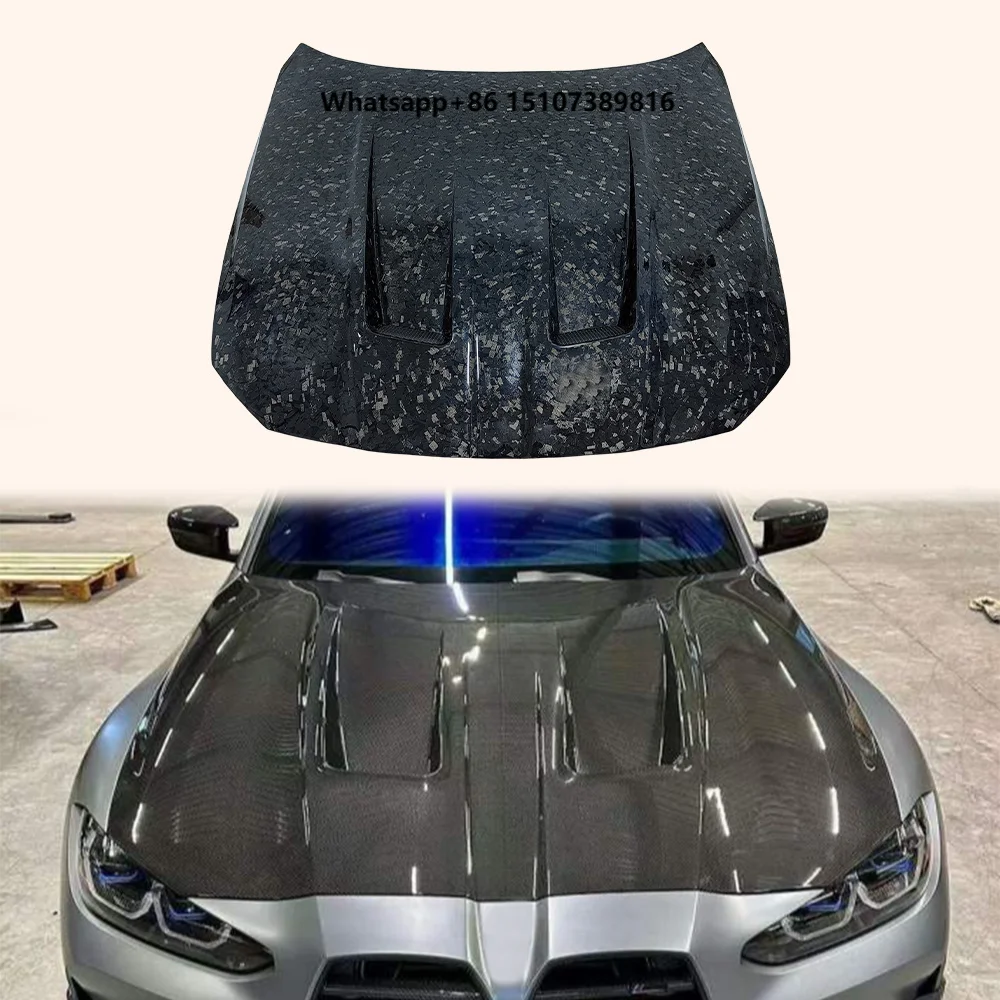 For M3 G80 2020-24 Forged Carbon Fiber KZ Style Front Vented Cooling Hood