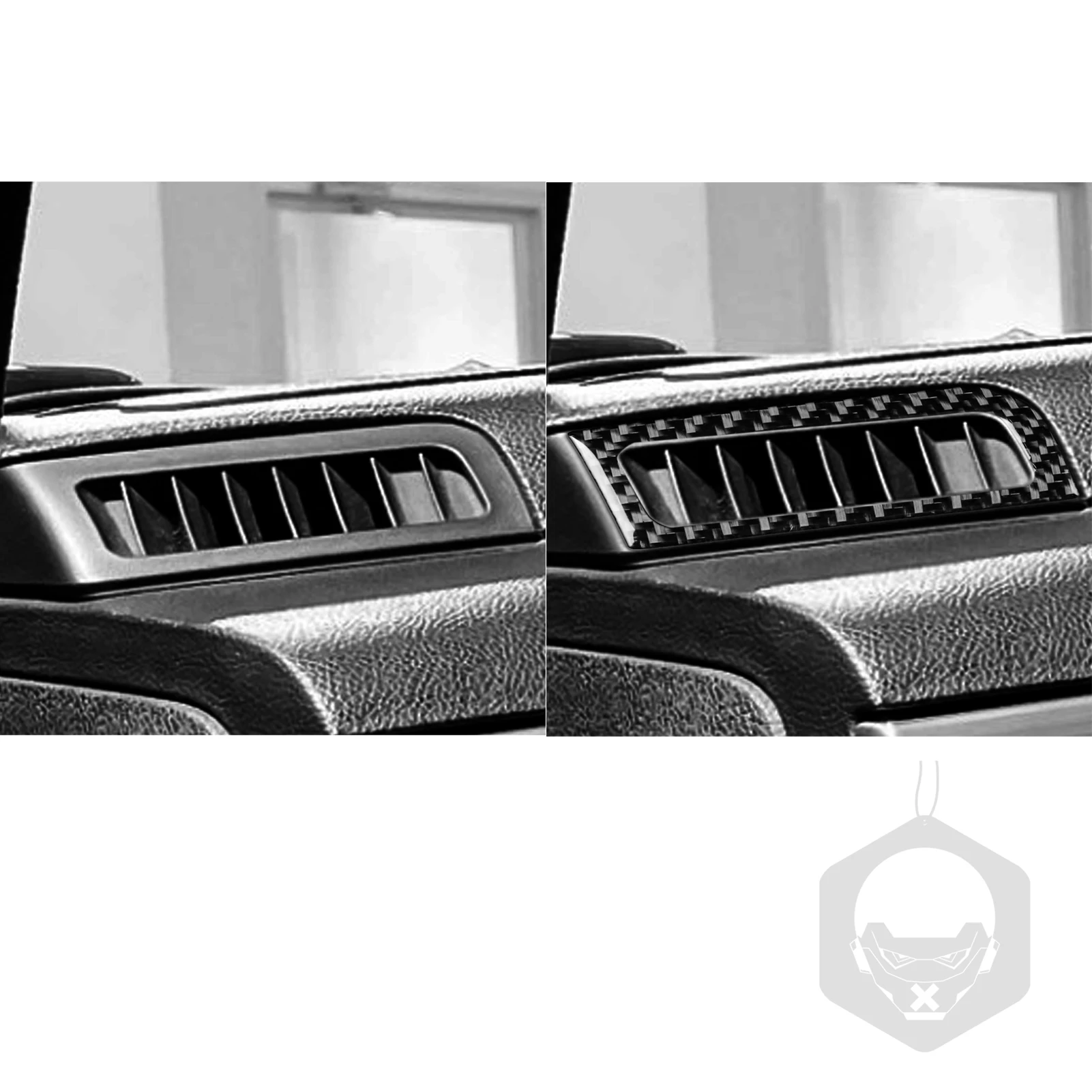 

Carbon Fiber Dashboard Sides Air Vent Outlet Frame Decoration For Hummer H2 2008—2009 Interior Cover Trim Sticker Modification