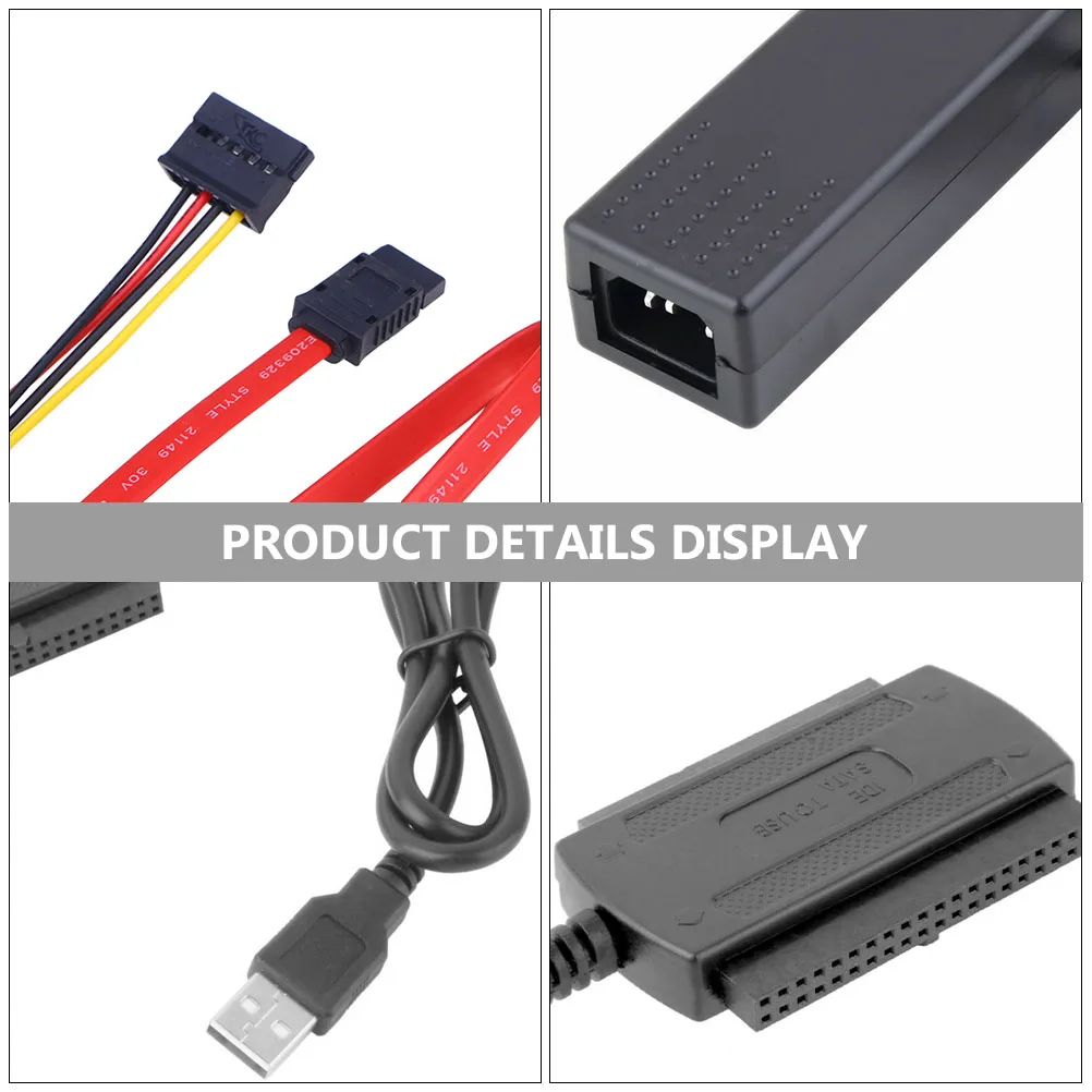 

USB 2.0 to Hard Drive Conversion Cable 2.5 3.5 Adapter External Drive Converter for Backup Storage USB 2.0 to