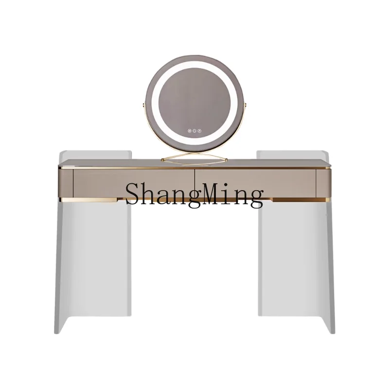 

CL minimalist suspension dresser bedroom modern minimalist acrylic light luxury rock slab makeup table