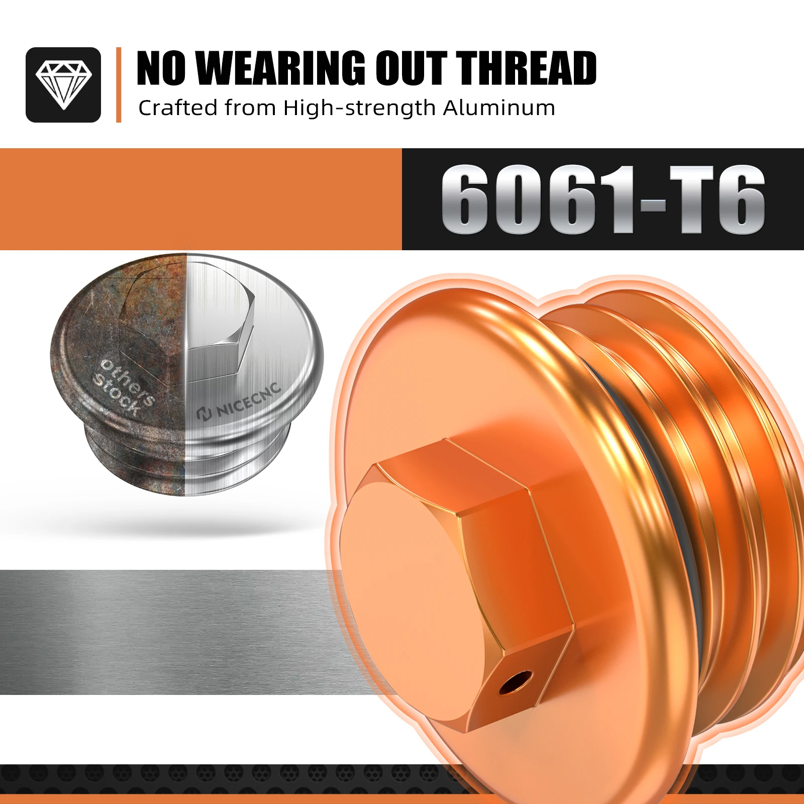 NICECNC For KTM EXC 300 2004-2023 EXCF 350 EXC 450 SX125 SXF 250 SXF 450 XCW TPI Engine Oil Filler Plug Cap For Husqvarna TE 300