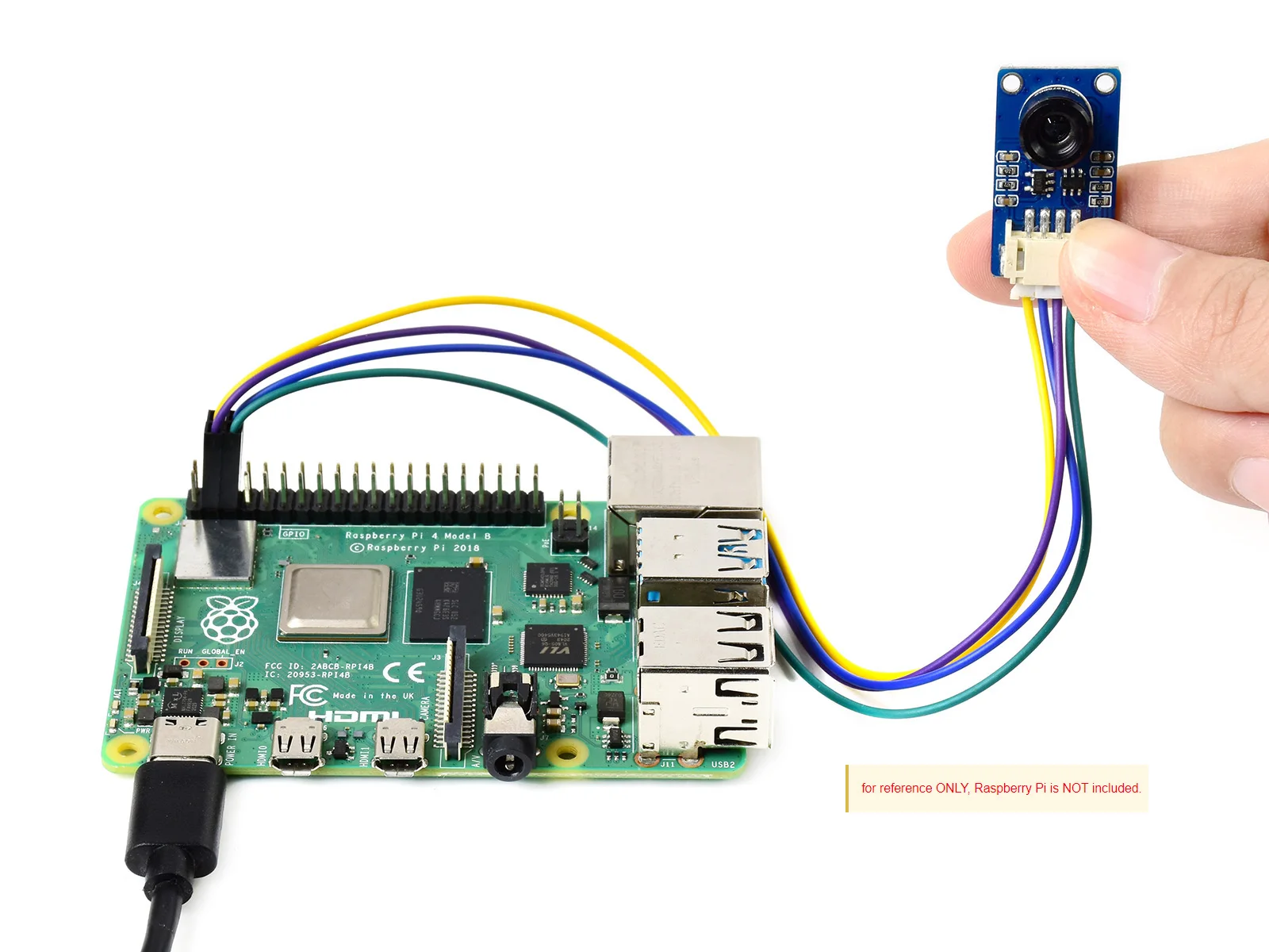 Waveshare 32*24 Pixels MLX90640 IR Array Thermal Imaging Camera Module for Raspberry Pi/Arduino, 55 Degree Field of View, I2C