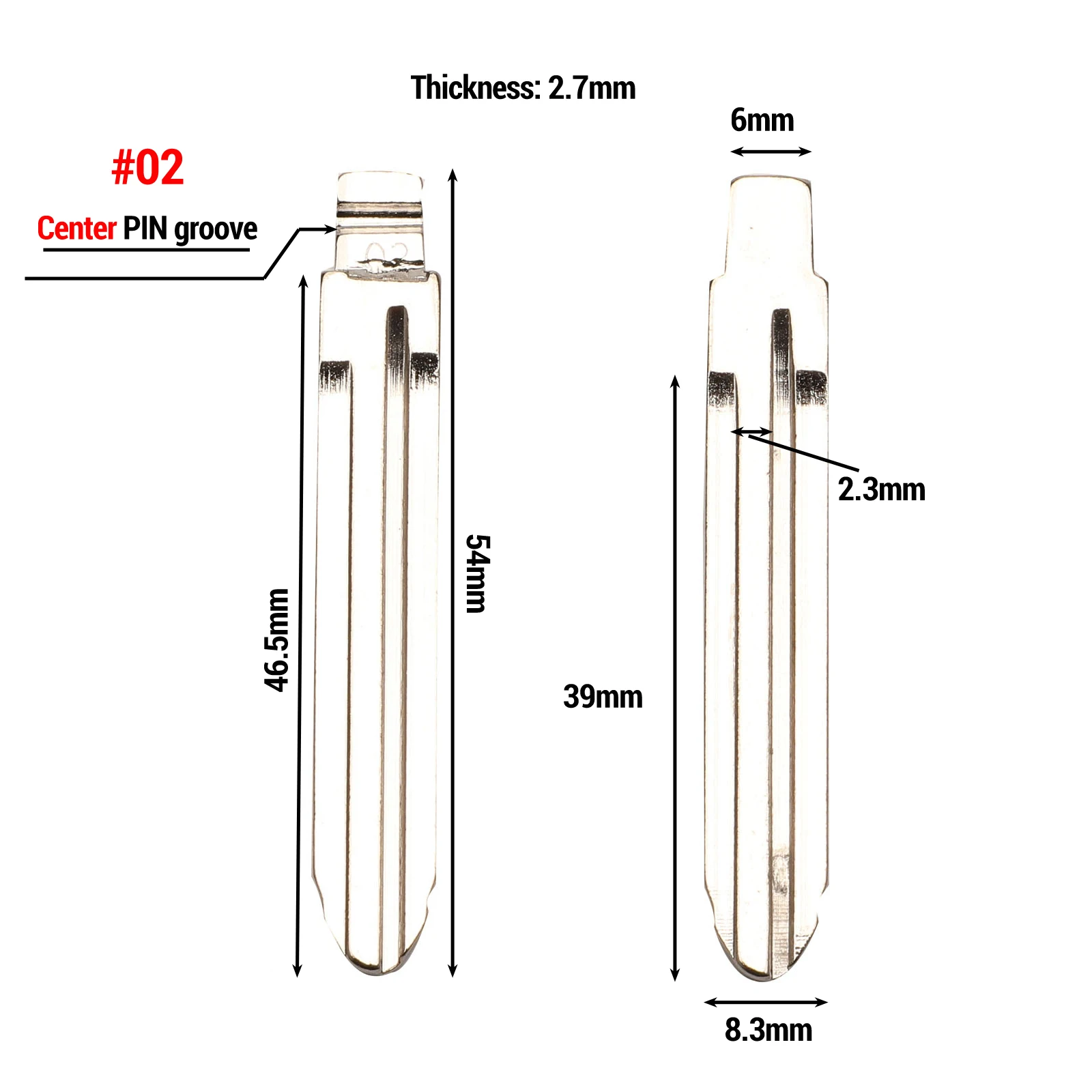 jingyuqin 10PCS Flip Remote Key Blade For Toyota Camry Corolla Highlander TOY40/TOY41/TOY43/TOY47/TOY48 VA2 Key Blank Replace