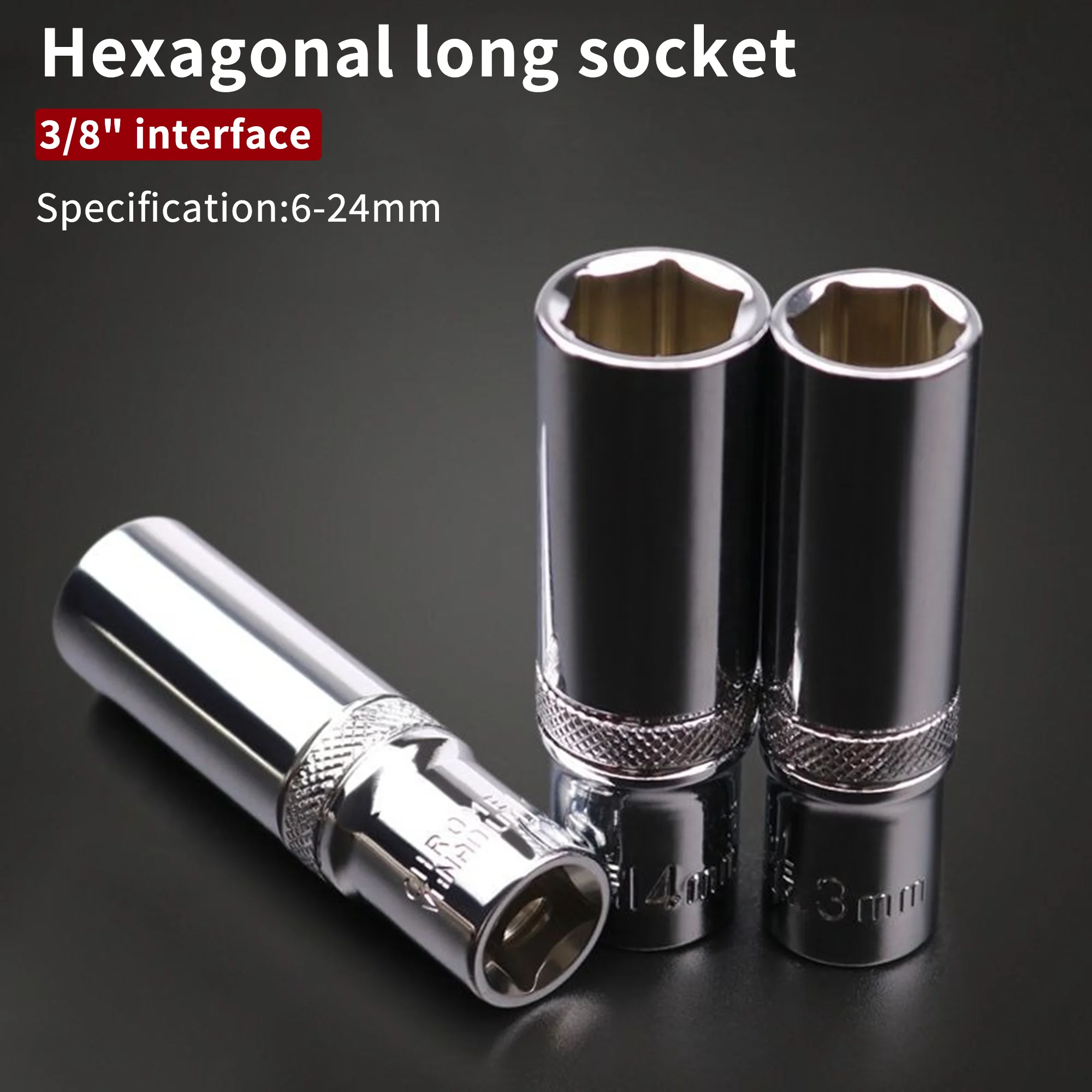 Metric Chrome Vanadium Socket Set 3/8