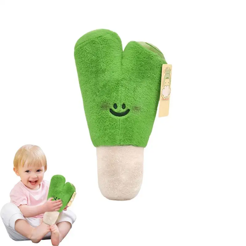 Scallion Plushie Miękka wypchana lalka warzywna Zabawna pluszowa zabawka warzywna Dekoracja domu do salonu Sypialnia Gabinet