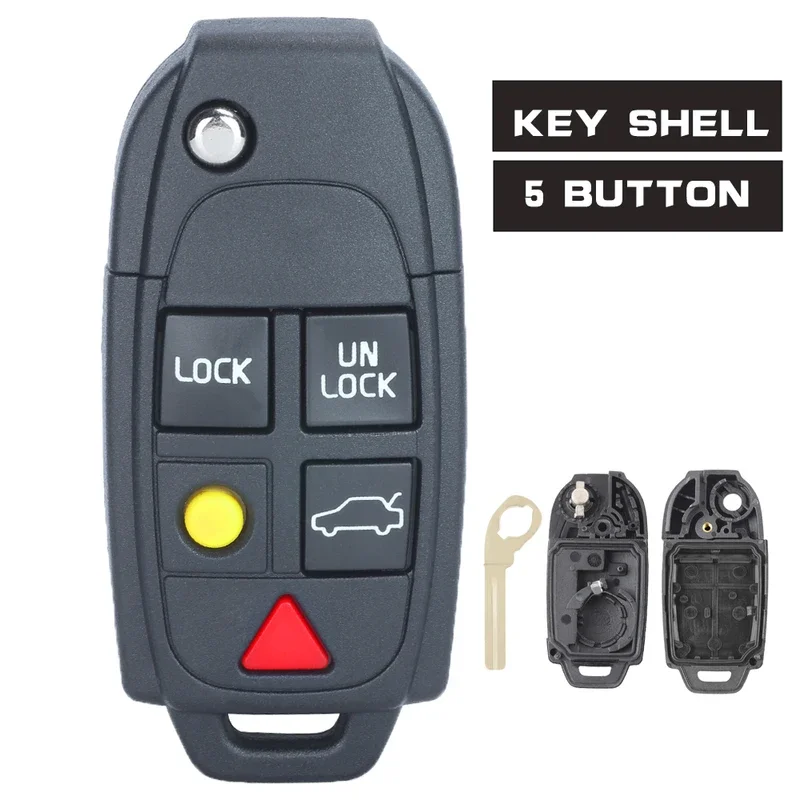 LQNP2T-APU 5 button remote key keyless 315MHz id48 chip fob for Volvo XC70 XC90 S60 S70 S80 V70 2004-2015