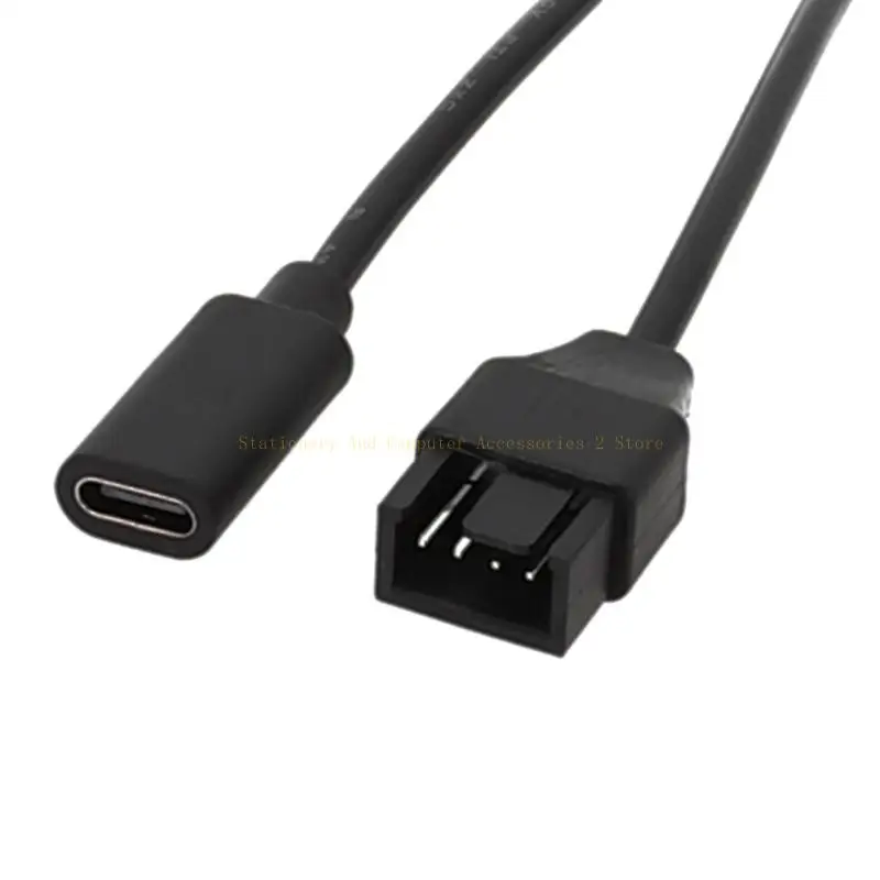 20 USB C bis 3Pin 4Pin Computer Lüfter Stromkabel Computer Hülle Adapterkabel USB