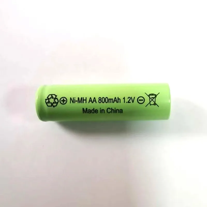 Nueva batería recargable AA 800mAh 1,2 V de calidad NI-MH 1,2 V batería recargable 2A baterías AA aa
