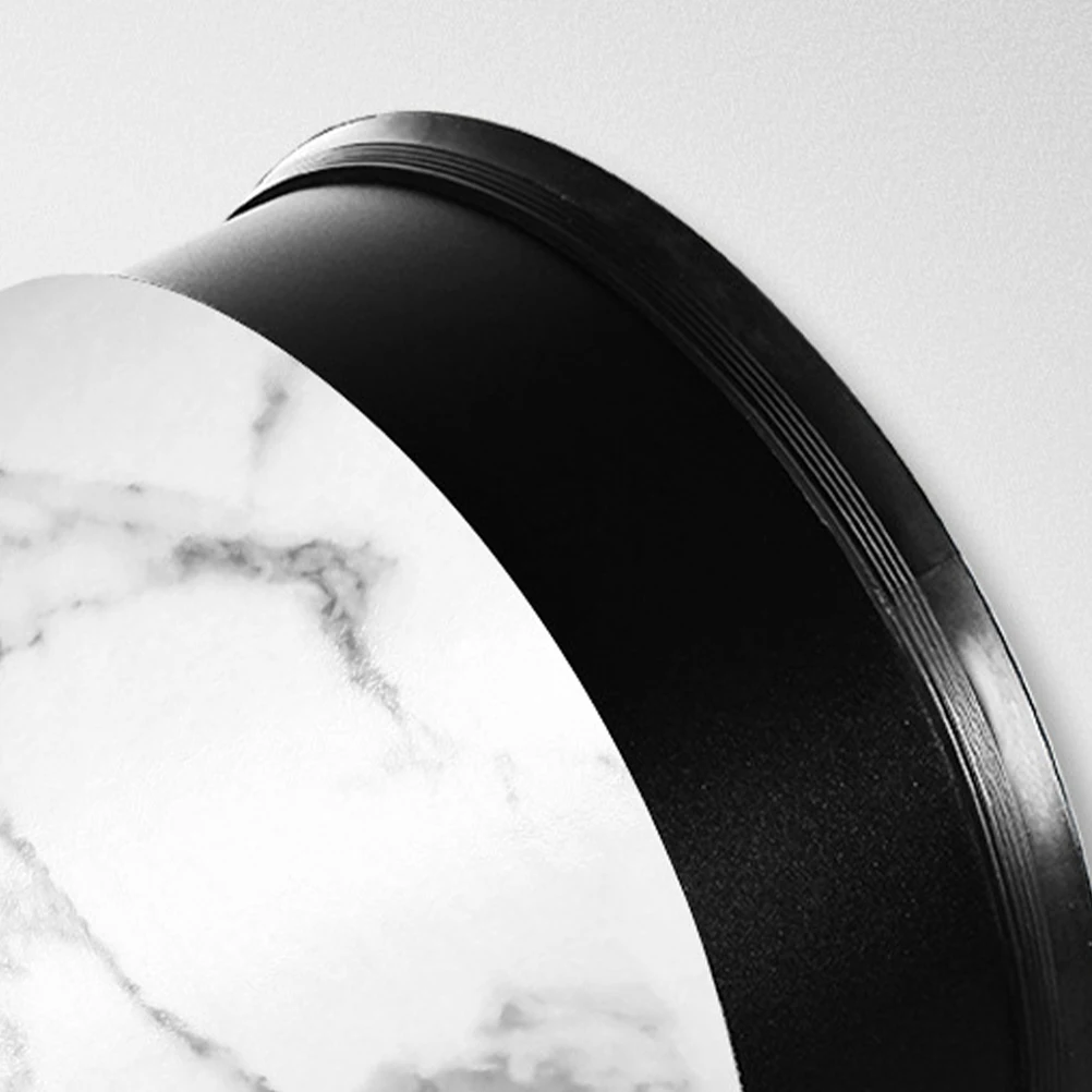 

Double Layer Marble Texture Garbage Can Fireproof Non-Rust Bathroom Kitchen Waste Bin Airtight Seal Rubber Base Detachable