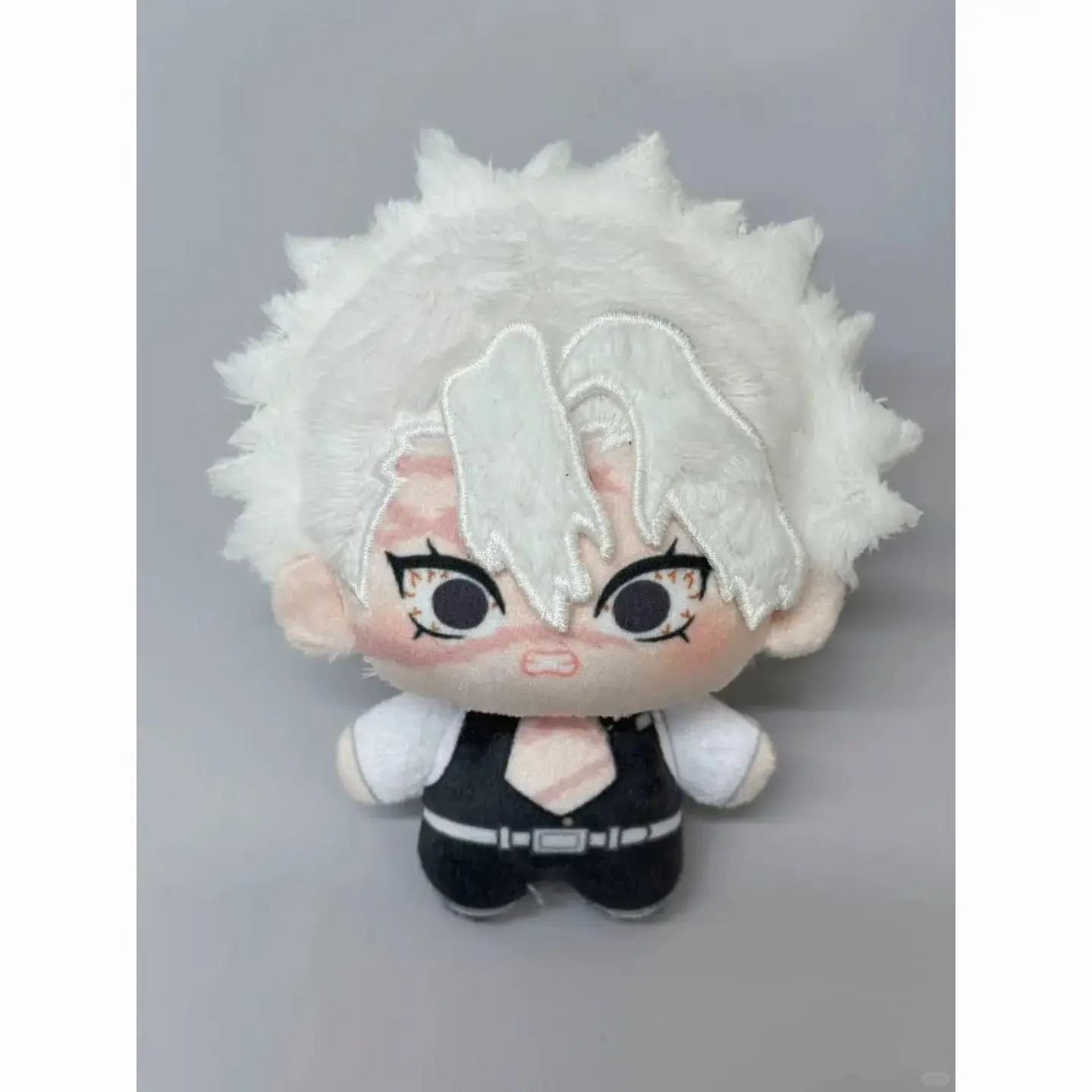 Anime Demon Slayer Shinazugawa Sanemi Uzui Tengen Cosplay 10CM Kawaii Anime llavero colgante de felpa peluches regalos de navidad