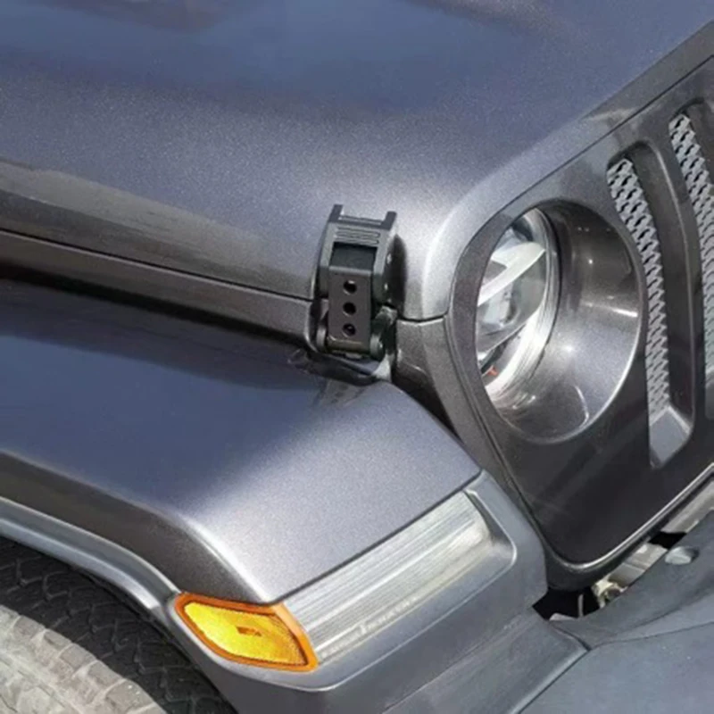 Offroad 4x4 Front Hood Lock Latch Catch for Jeep Wrangler JK JL Gladiator JT 2007-2025 Heavy Duty Upgrade Accessories