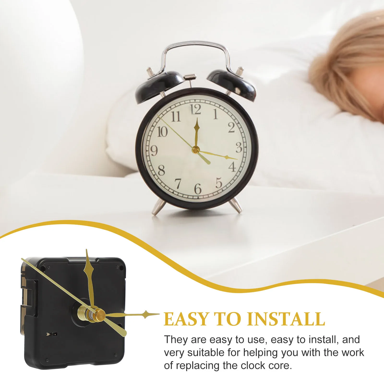 

Wall Clock Movement Modern Mechanisms Silent Replacement Works Kit Hands Mechanical