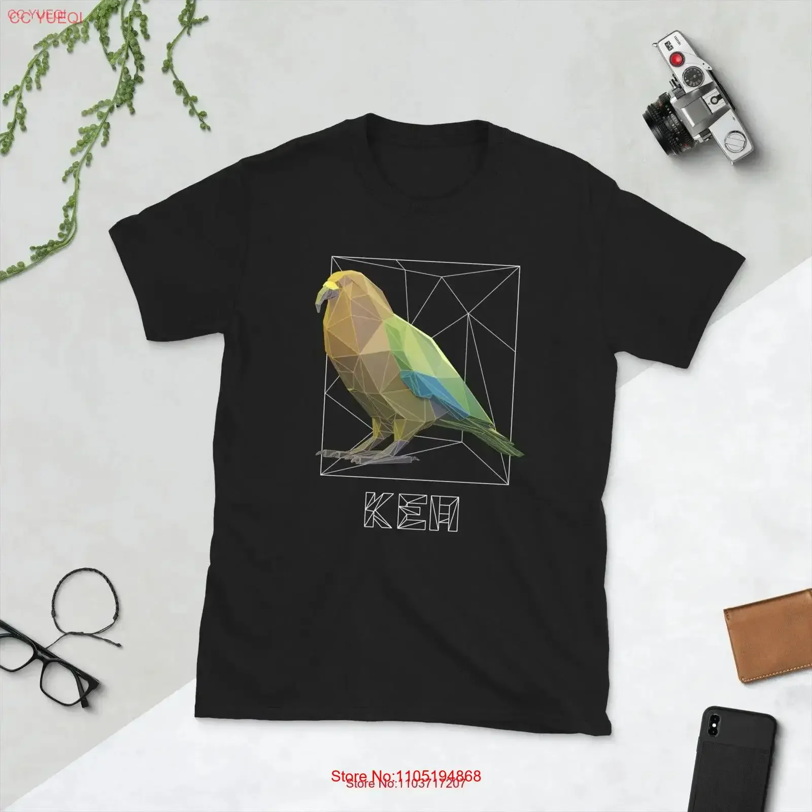 Kea Bird Polygon Art camiseta Nueva Zelanda loro alpino vintage lavado gráfico diseñador ropa elegante estirado transpirable