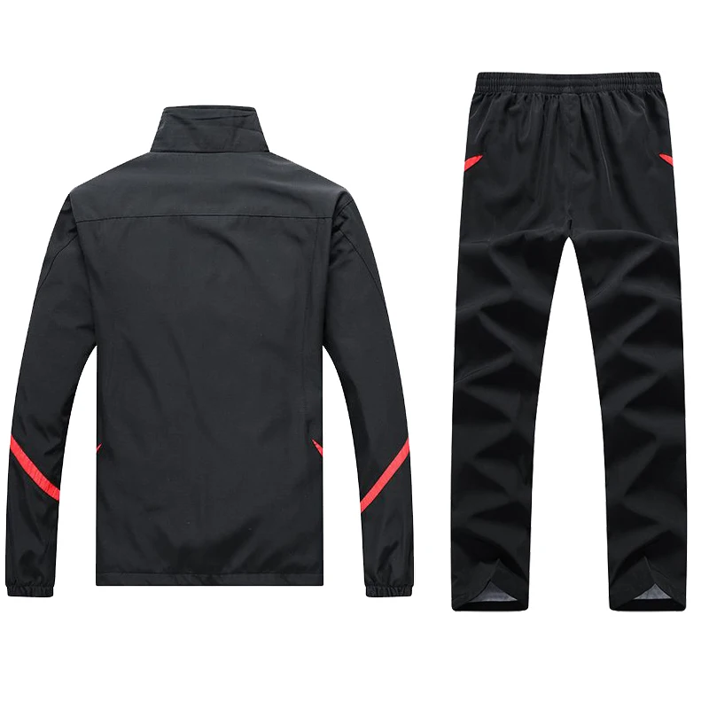 Conjunto de ropa deportiva para hombre, chándal de 2 piezas, chaqueta y pantalón, ropa de entrenamiento al aire libre, talla asiática, primavera y