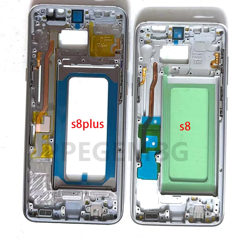 Metal Middle Frame S8 / S8 Plus Bezel Plate For Samsung Galaxy S8 G850 Plus S8+ G855 Housing Front Chassis + Side buttons