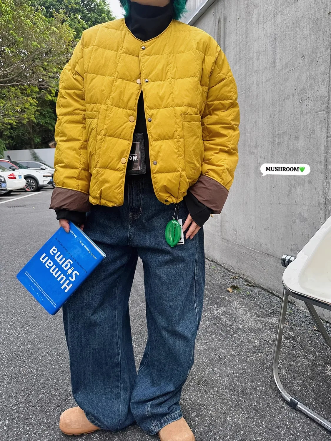 

Musoom Head Miss Winter New Sle 2025 Korean Retro Casual Blo Color Nel Women's down Jaet Trendy Commute Wind