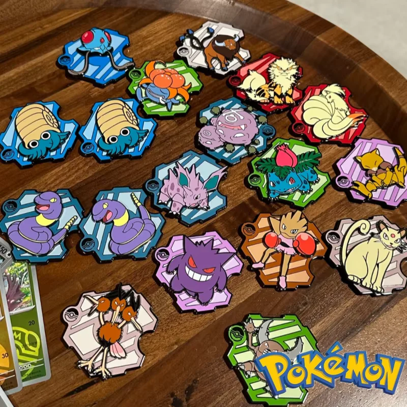 

Оригинальный набор магнитов на холодильник Pokemon 151, коллекционная карточная игрушка-сюрприз в упрощенной китайской версии, подарок, подтвержденный стиль