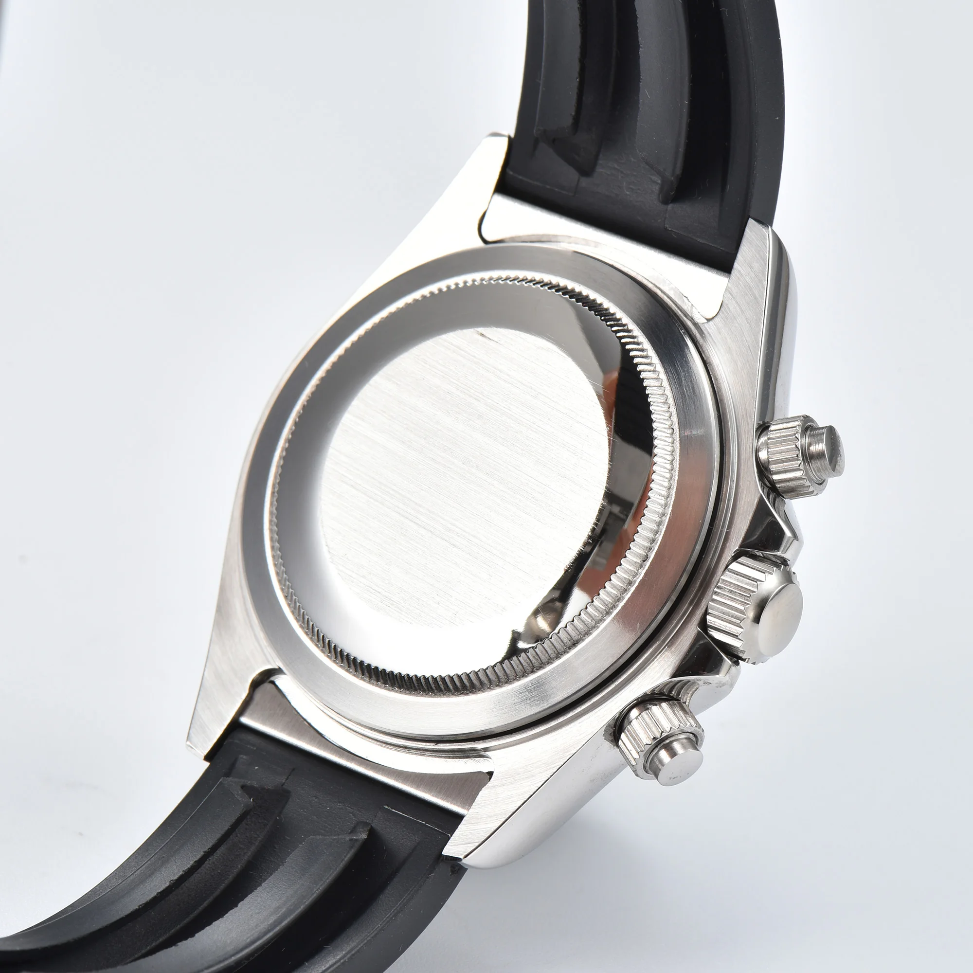 Reloj analógico de acero inoxidable para hombre, nuevo accesorio de pulsera de cuarzo resistente al agua con cronógrafo de zafiro y logotipo personalizado, 40mm, vk63, movimiento 03