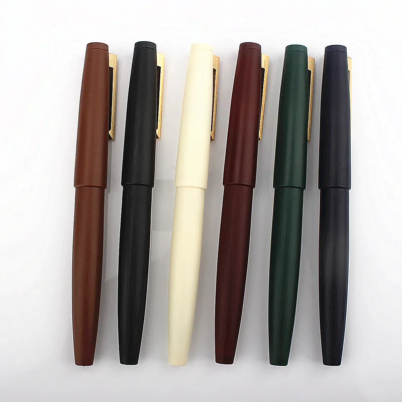 

JINHAO 80 Series Fiber Black Fountain Pen Extra Fine 0.38mm Nib Writing red green white blue black gold clip gold nib