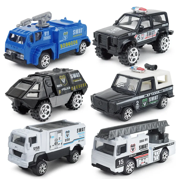 

1:87 Mini Fire Military SWAT Alloy Car Model Pocket Strip Diecast Alloy Car Model Collectible