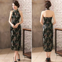 Female Sexy Backless Cheongsam Classic Elegant Evening Party Dress New Chinese Qipao Plus Size Dragon and Phoenix Vestidos 3XL
