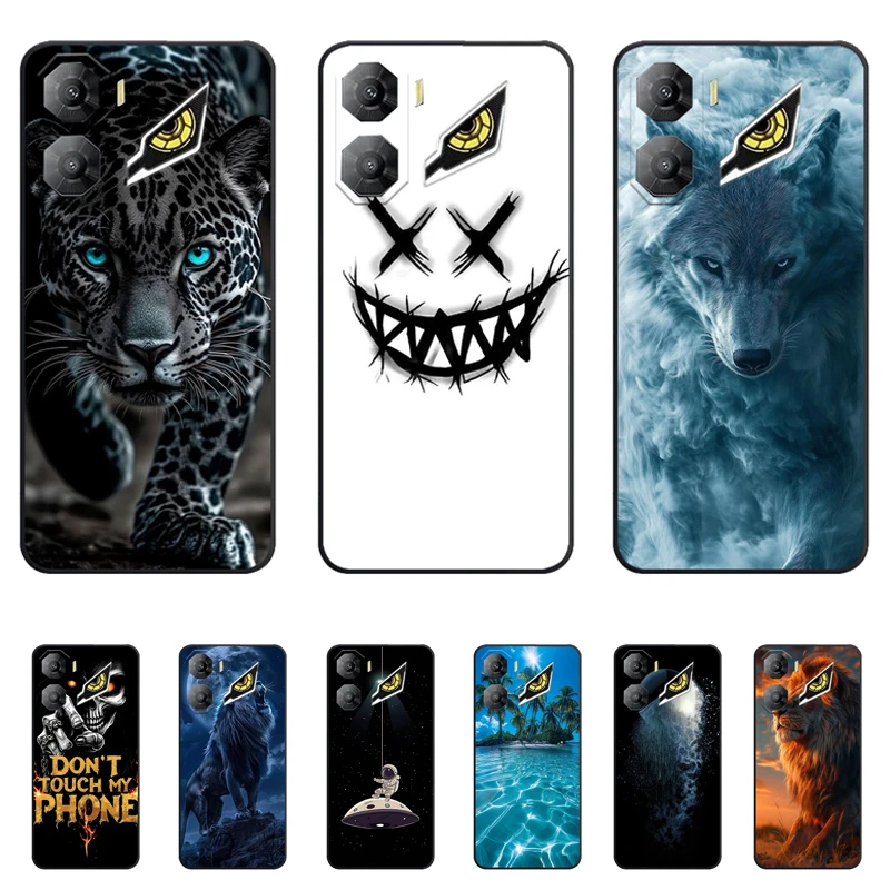 Para nubia neo 3 5g moda pintada tpu macio silicone caso de telefone popular dominador único animal dos desenhos animados uso diário caso de telefone