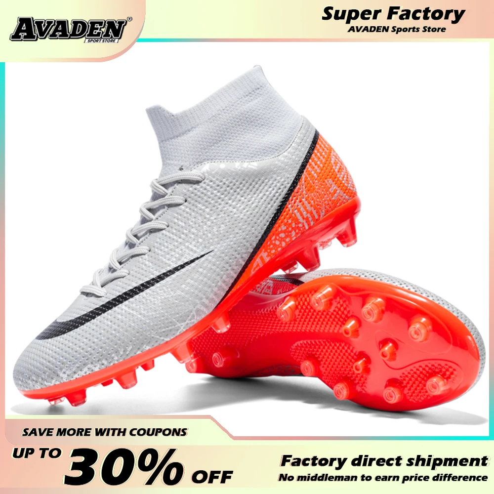 

Men Outdoor Football Sports Shoes Children's Football Shoes Futsal Sneakers Studded Boots Indoor Soccer Shoes Cleats Size 33-45