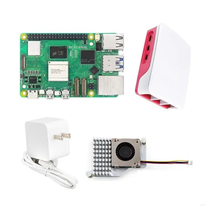 96BA para RPI 5 8G BCM2712 arranque 5V 5A Suministro alimentación para construir mini PC/consola