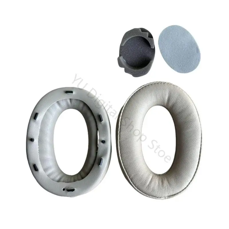 96BA 1 Paar Ersatz Ohr Pad für MDR-1000X Bluetooth-kompatibel On-Ear-Kopfhörer Weiche Ohr Kissen Schaum Abdeckung – Detail 2