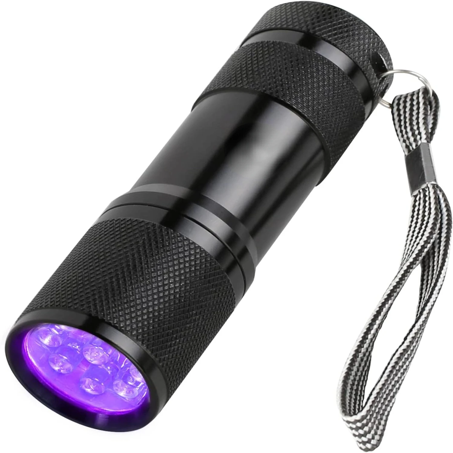 

Lightweight Portable Small Black UV Flashlight with 395nm UV Lights, Perfect Ultraviolet Light Detector for Detecting Ink Pens,