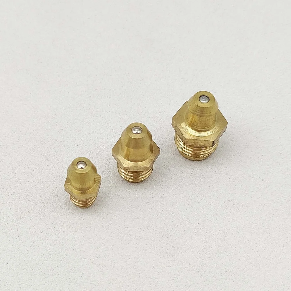 Brass Grease Fitting Set 150pcs Transparent Compartment Box Straight and 90 Degree Elbow for Easy Identification