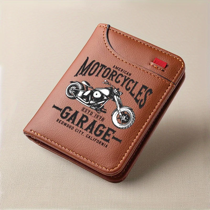 1 Retro-Biker-Geldbörse aus Leder für Herren, traditioneller Motorrad-Stil, mehrere Kartenfächer, Kreditkartenetui, bevorzugtes Geschenk für Männer – Detail 8
