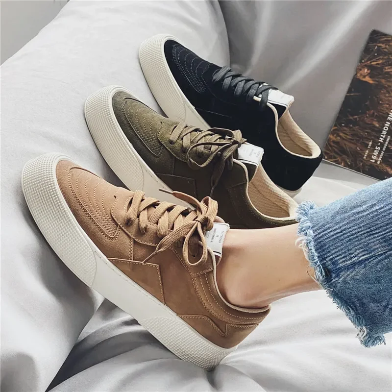 New Platform Sports Shoe Men All-match Casual Trendy Shoe Young Student Fashion Comfortable Men Shoe Tenis Masculino 2024